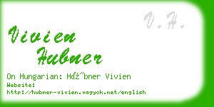 vivien hubner business card